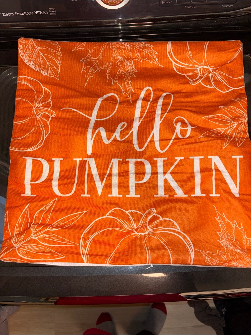 Festive Pumpkin Accent Pillow Cover/Sham Light Up